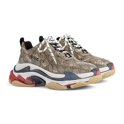 Gucci x Balenciaga The Hacker Project Triple S Beige 